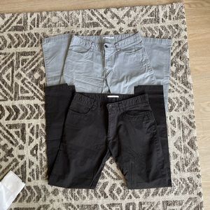 Calvin Klein Pants Bundle! 2 30x32 pants. black and Gray.